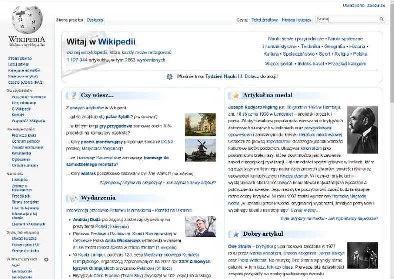 Pierwsza strona internetowa a Wikipedia: zobacz, jak wyglądały!